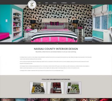 Image of S2UDIO client website for grunberger interiors (via loudegg.com)