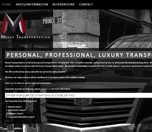 Image of S2UDIO client website for musat transportation