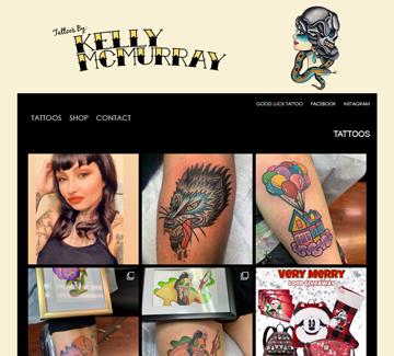 Image of S2UDIO client website for TATTOOSBYKELLYM.COM