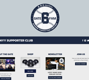 Image of S2UDIO client website for gate 6 fam